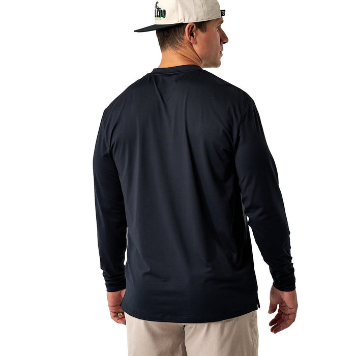 Burlebo Men's Midnight Black Long Sleeve Go To Tee Shirt