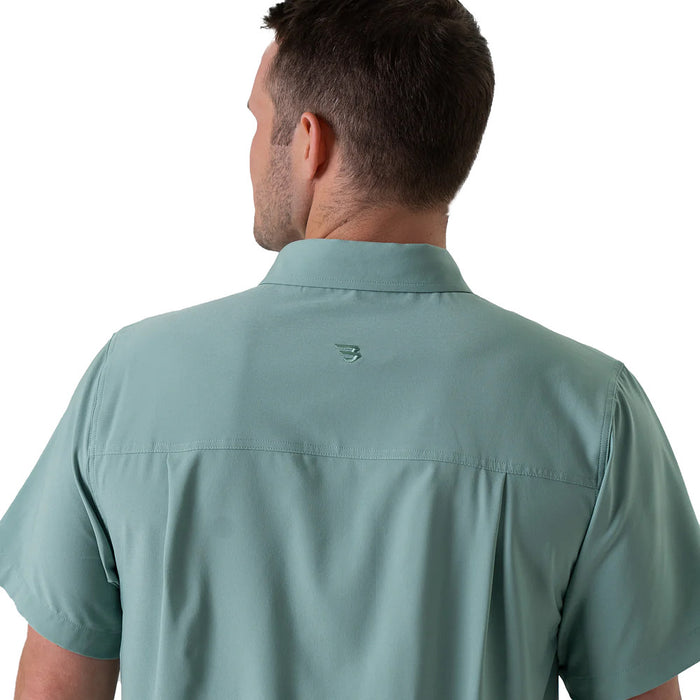 Burlebo Men's Ocean Swell Performance Button Up
