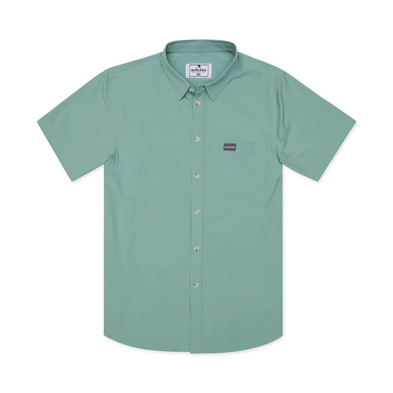 Burlebo Men's Ocean Swell Performance Button Up