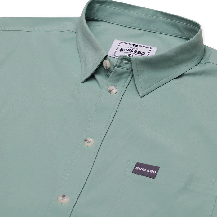 Burlebo Men's Ocean Swell Performance Button Up