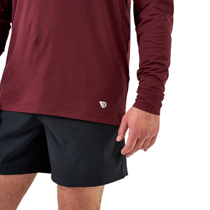 Burlebo Men's Maroon Performance Hoodie