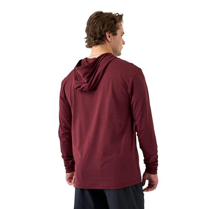 Burlebo Men's Maroon Performance Hoodie
