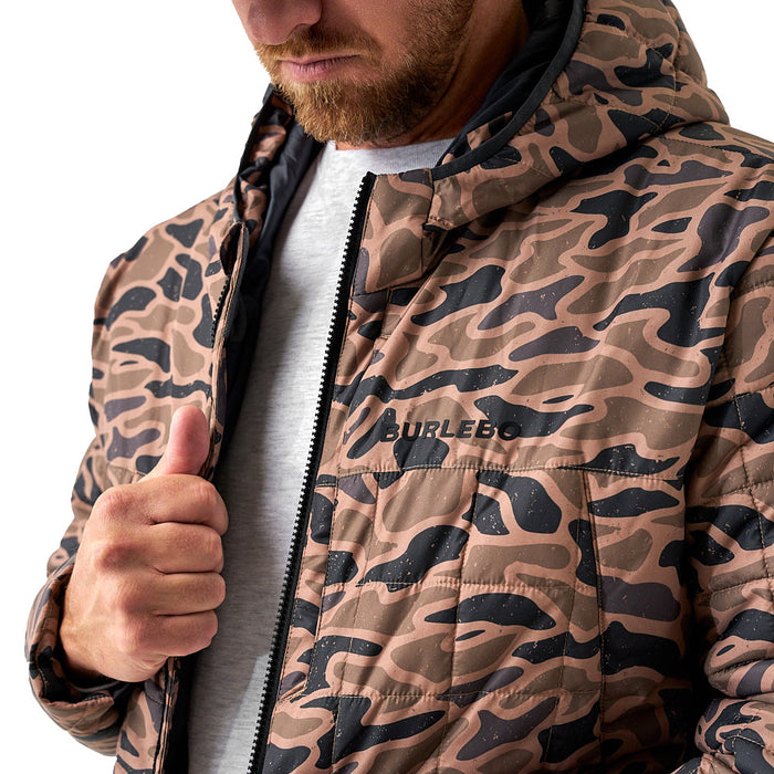 Burlebo Men's Gauge Camo Puffer Jacket