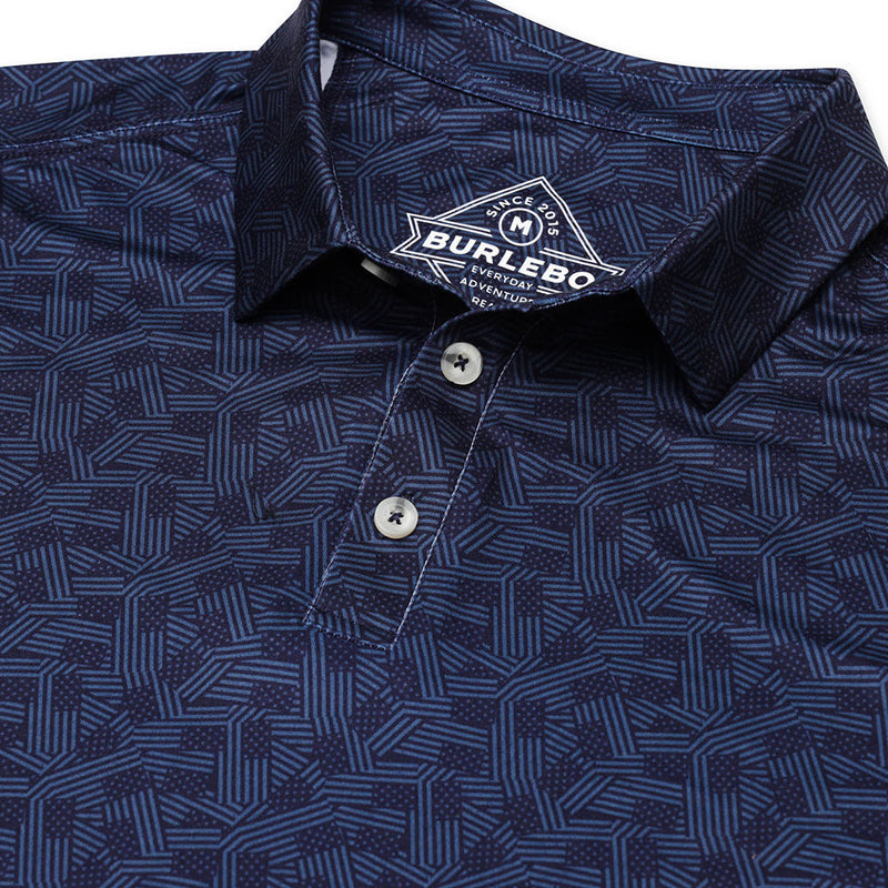 Burlebo Men's Stars and Stripes Polo