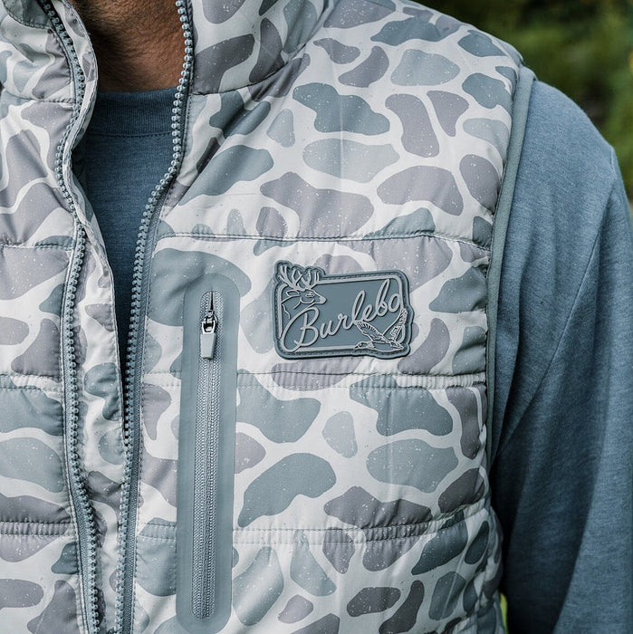 Burlebo Men's Classic Deer Camo Puffer Vest