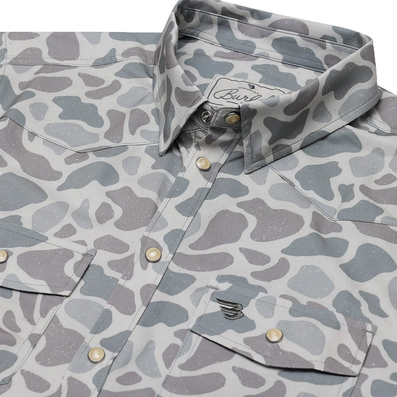 Burlebo Men's Classic Deer Camo Performance Western Shirt
