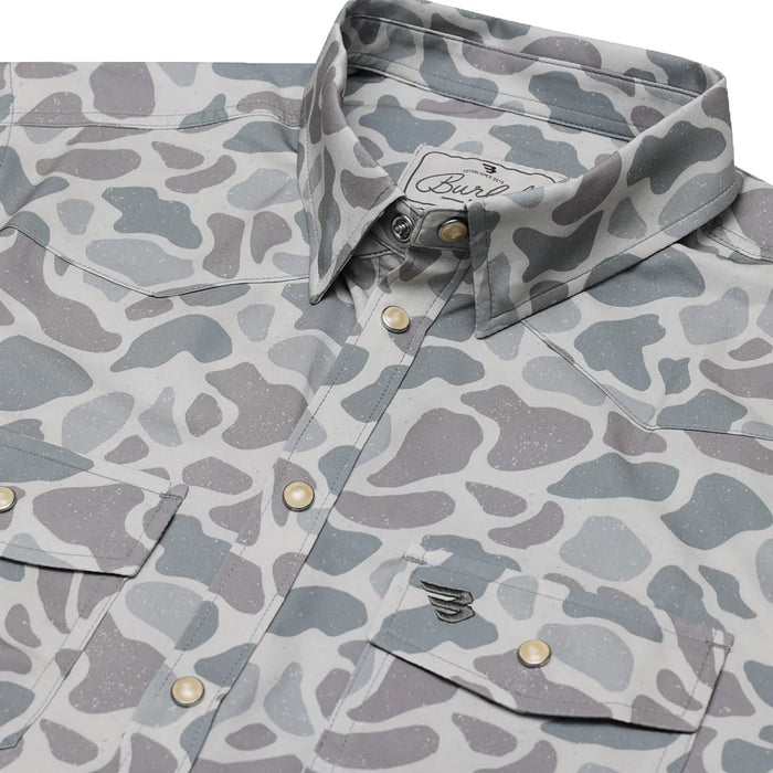 Burlebo Men's Classic Deer Camo Performance Western Shirt