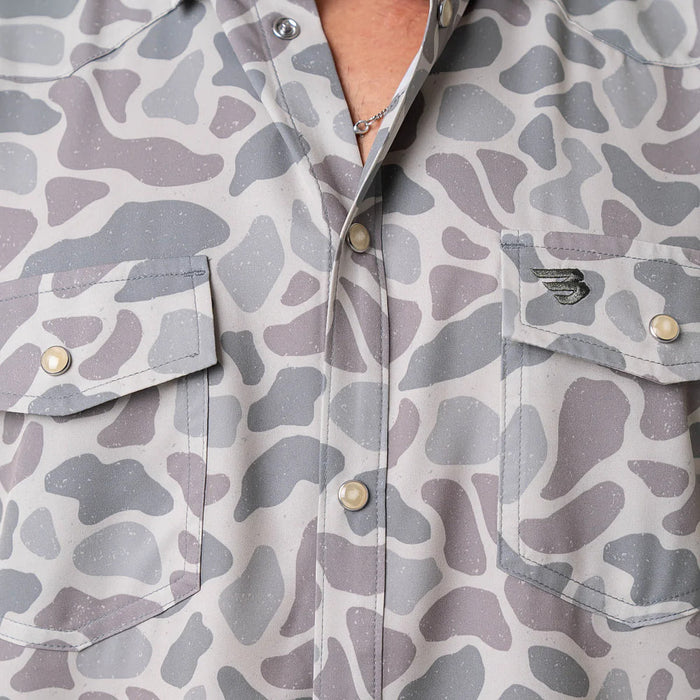 Burlebo Men's Classic Deer Camo Performance Western Shirt