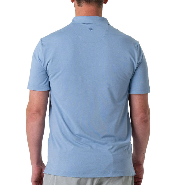 Burlebo Men's Performance Sky Blue Polo