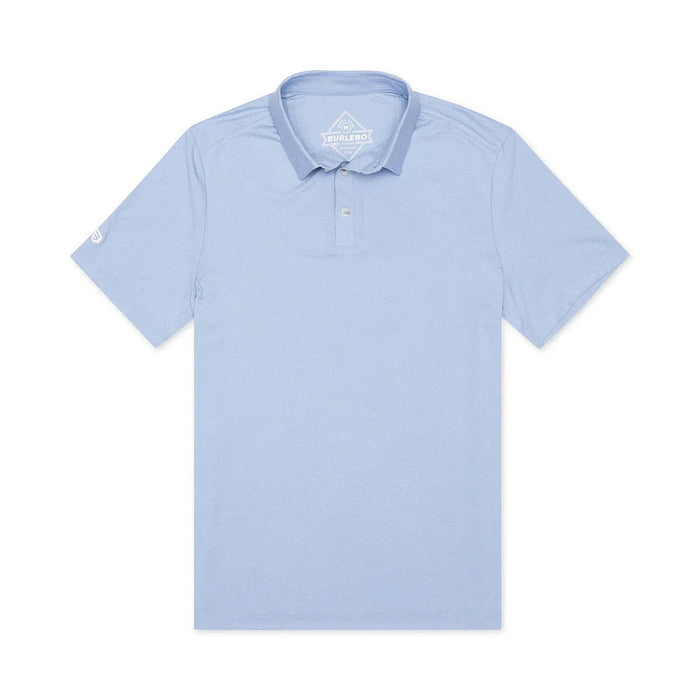 Burlebo Men's Performance Sky Blue Polo