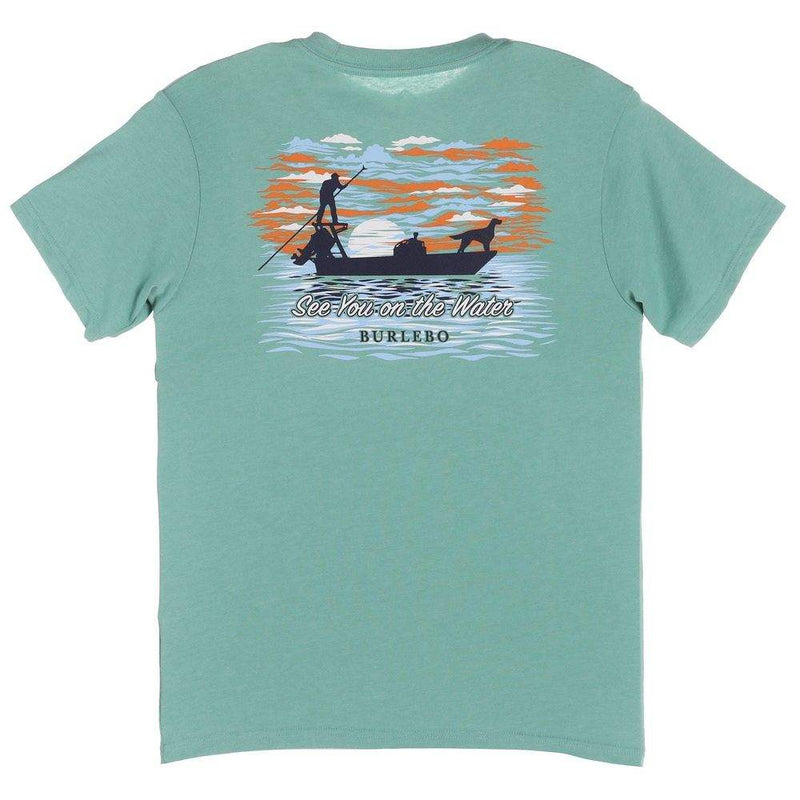 Burlebo Men's See You On The Water Mint Tee