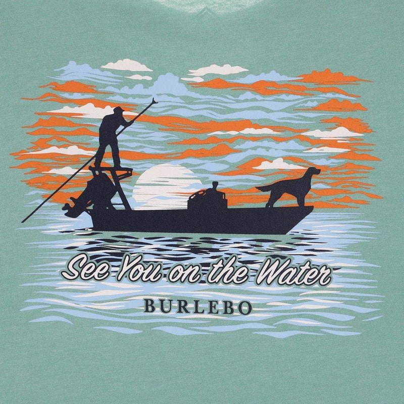 Burlebo Men's See You On The Water Mint Tee