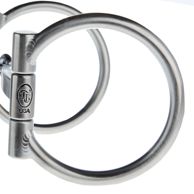 Tom Balding Bits Baseline Flat Bar D Ring Snaffle Bit