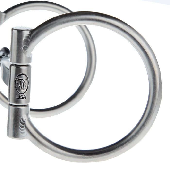 Tom Balding Bits Baseline Flat Bar D Ring Snaffle Bit