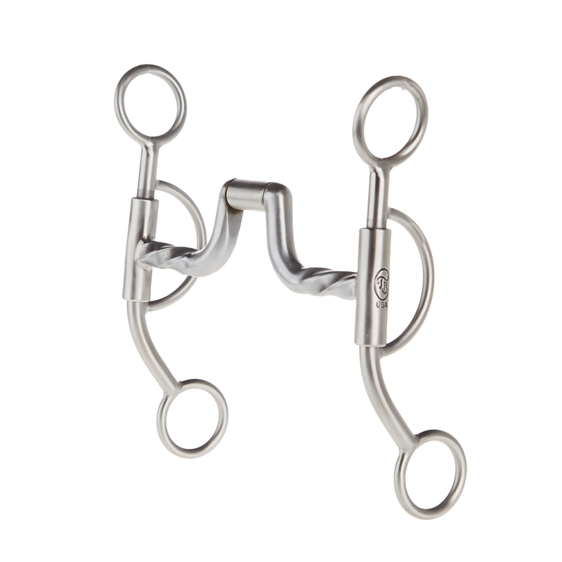 Tom Balding Bits Baseline Twisted Hinge Port Short Shank Bit