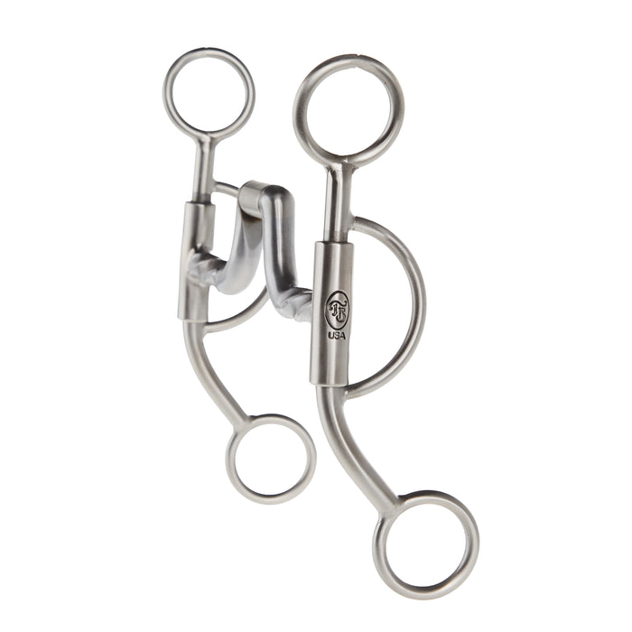 Tom Balding Bits Baseline Twisted Hinge Port Short Shank Bit