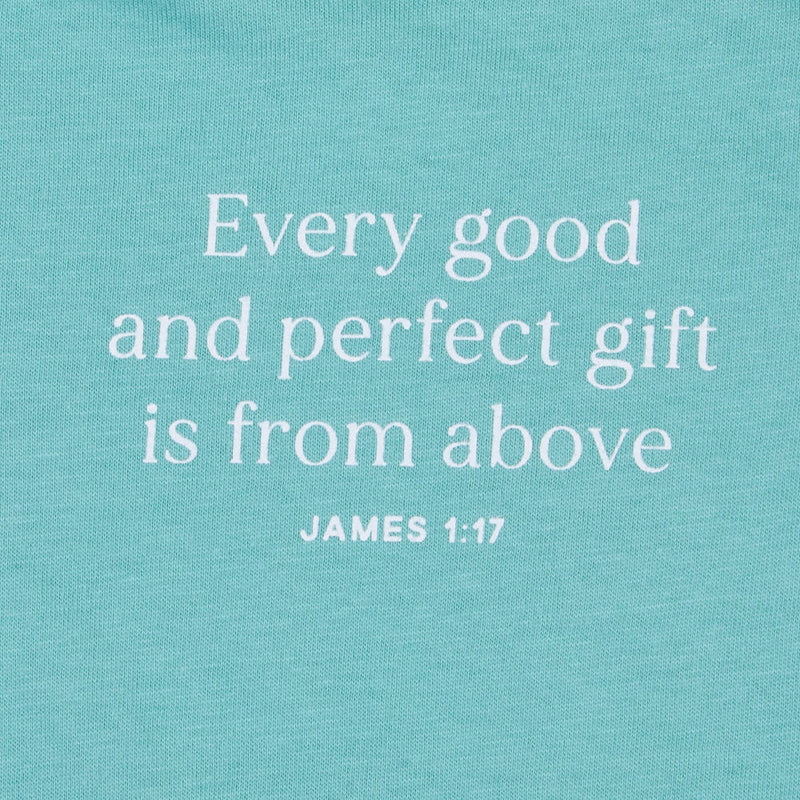 The Anastasia Co Infant Teal Good & Perfect Gift Bodysuit