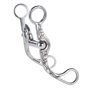 Brandon Anthony Bit & Spur Co. Silver Engraved Small Correctional Port Shank Bit