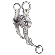 Brandon Anthony Bit & Spur Co. Silver Engraved Square Hinge Port Shank Bit