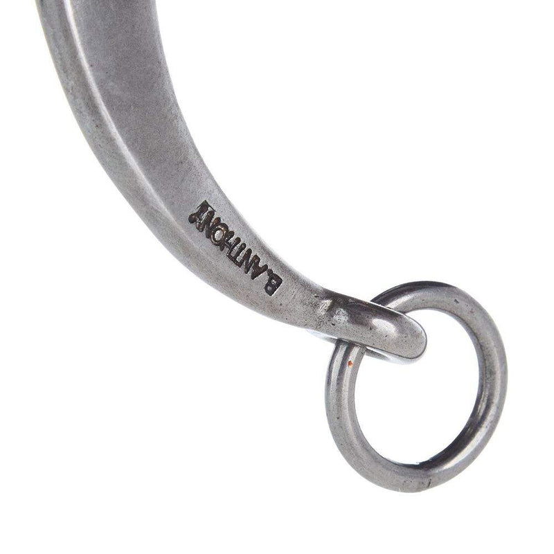 Brandon Anthony Bit & Spur Co. Silver Engraved Square Hinge Port Shank Bit