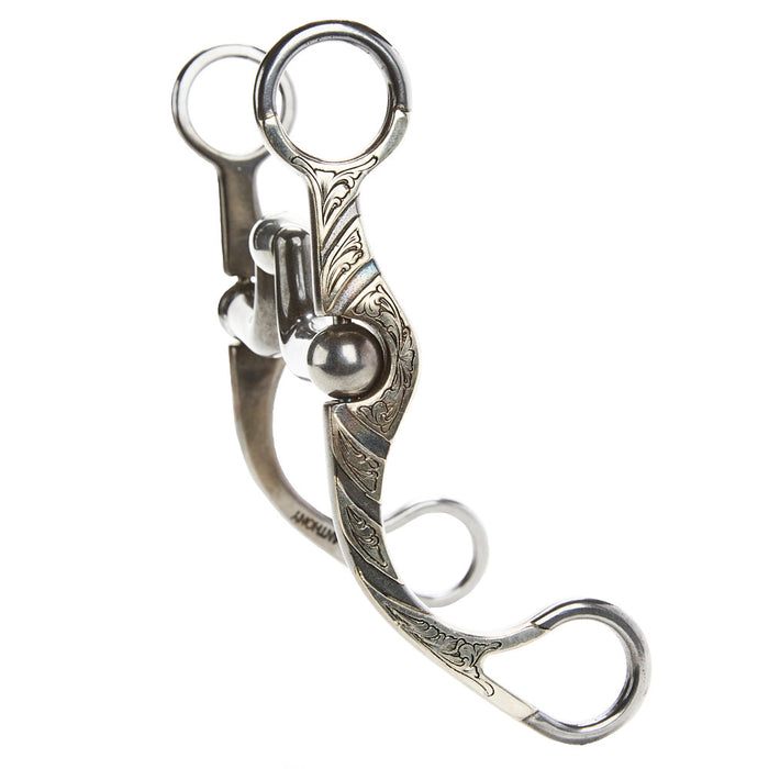 Brandon Anthony Bit & Spur Co. Hinge Port Short Shank Bit