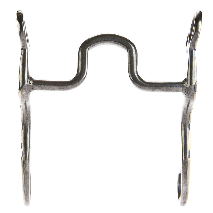 Brandon Anthony Bit & Spur Co. Silver Solid Square Port Cavalry Shank Bit