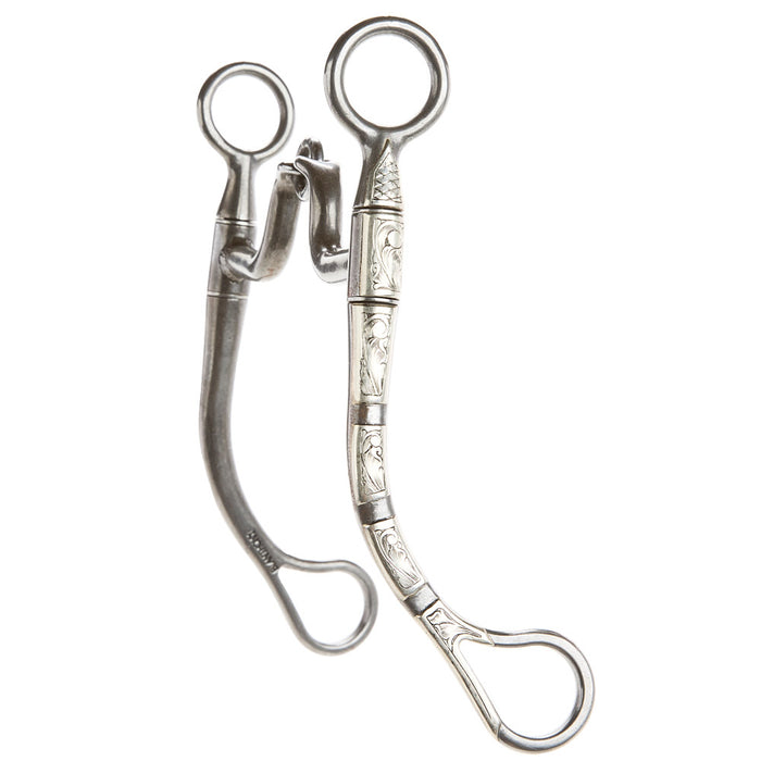Brandon Anthony Bit & Spur Co. Ported Snaffle Round Shank Bit