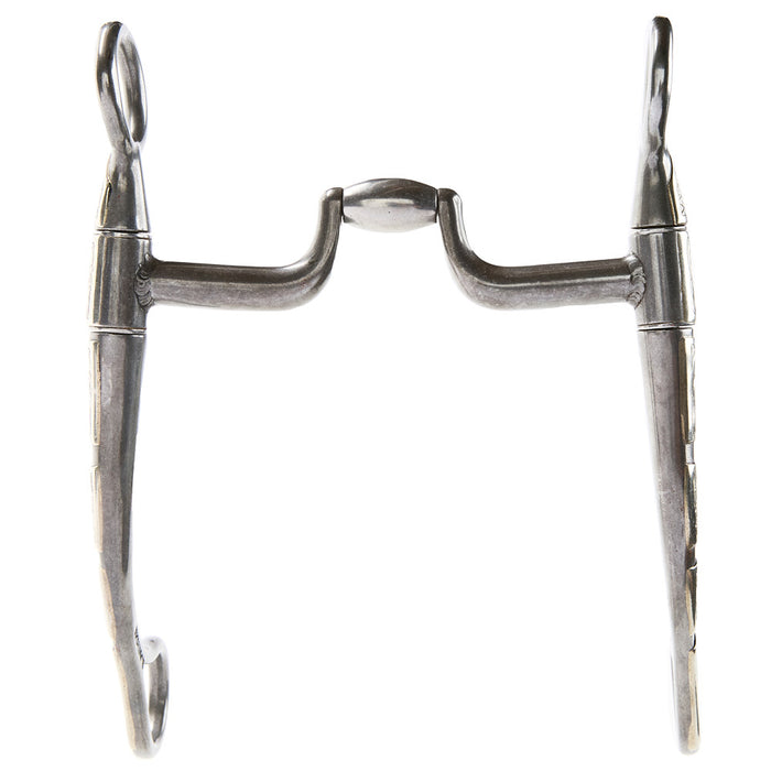 Brandon Anthony Bit & Spur Co. Smooth Hinge Port Round Shank Bit