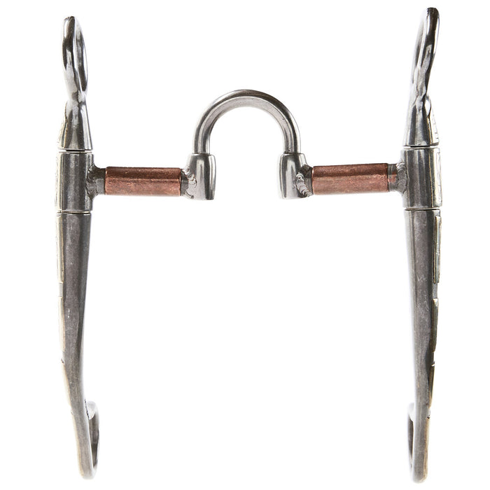 Brandon Anthony Bit & Spur Co. Medium rection Round Shank Bit