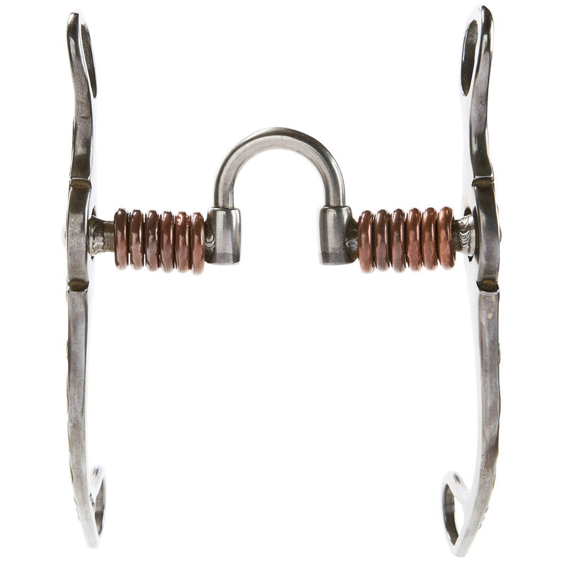 Brandon Anthony Bit & Spur Co. Silver rection with per Rings Straight Shank Bit
