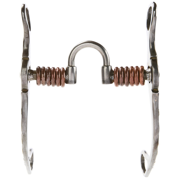 Brandon Anthony Bit & Spur Co. Silver rection with per Rings Straight Shank Bit