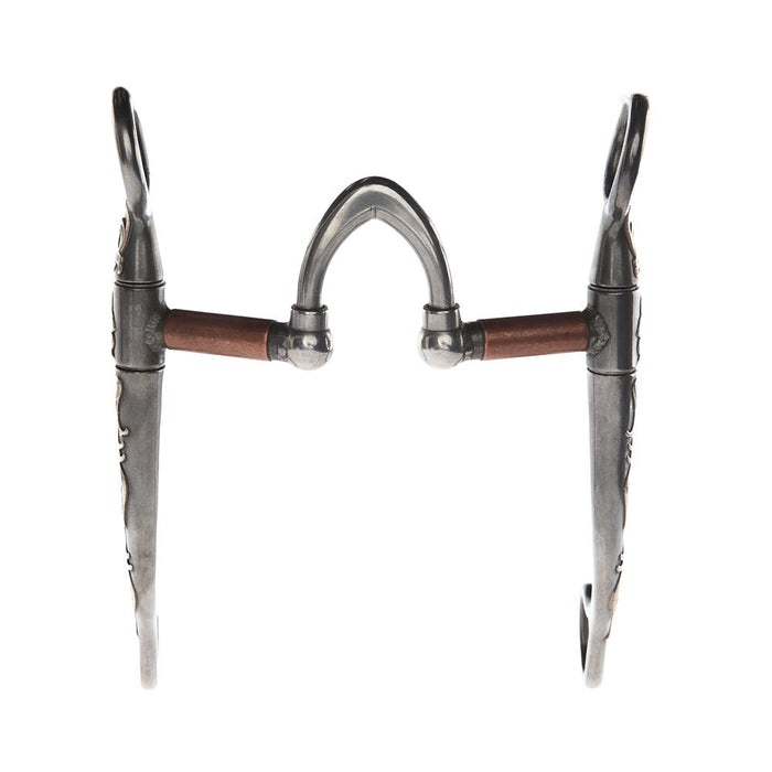 Brandon Anthony Bit & Spur Co. Silver rection Port Round Shank Bit