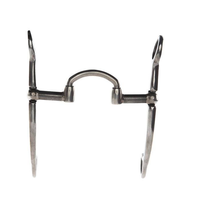 Brandon Anthony Bit & Spur Co. Silver Ball Hinge Port Correction Shank Bit