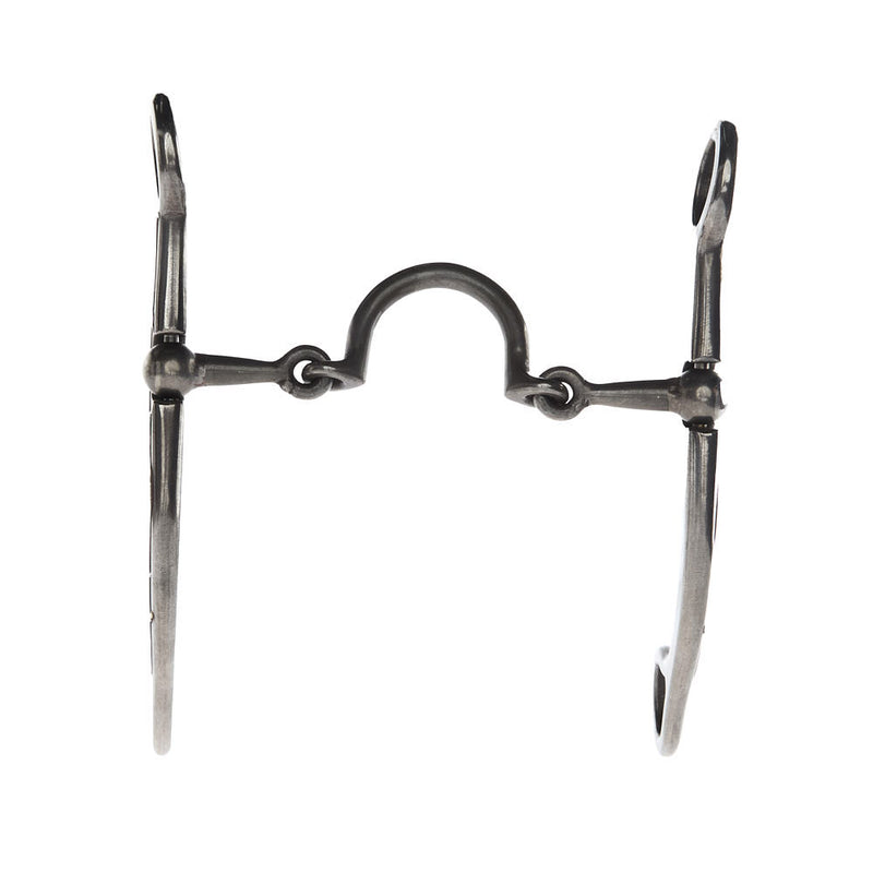 Brandon Anthony Bit & Spur Co. Silver Ported Chain Ball Hinge Shank Bit
