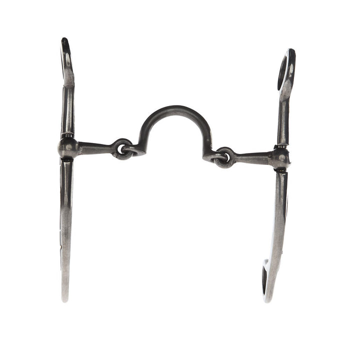 Brandon Anthony Bit & Spur Co. Silver Ported Chain Ball Hinge Shank Bit
