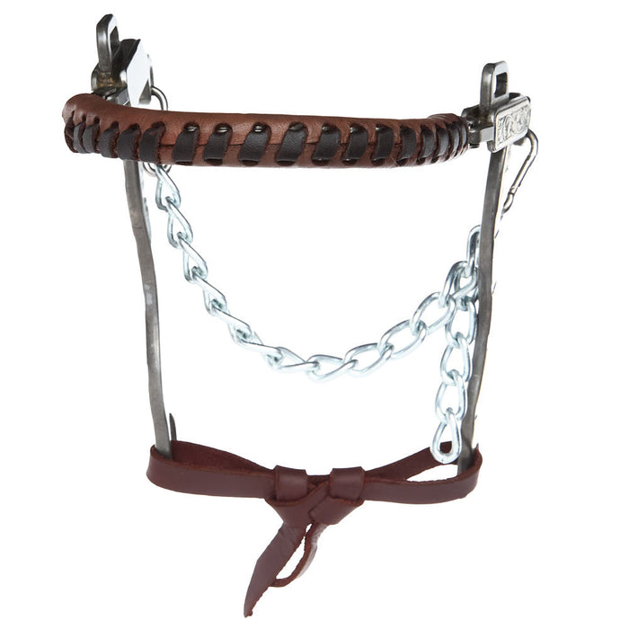 Brandon Anthony Bit & Spur Co. Engraved Silver Bar Short Shank Hackamore