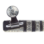 Brandon Anthony Bit & Spur Co. 7/8 Inch Silver Bar Men's Spurs with Chap Guard