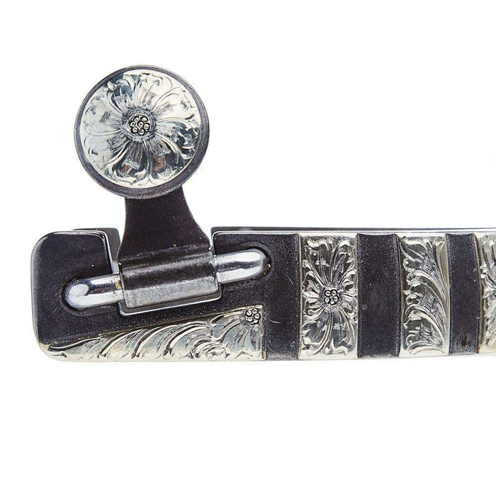 Brandon Anthony Bit & Spur Co. 7/8 Inch Silver Bar Men's Spurs with Chap Guard