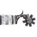 Brandon Anthony Bit & Spur Co. 7/8 Inch Silver Bar Men's Spurs with Chap Guard