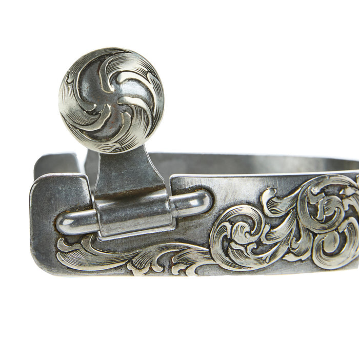 Brandon Anthony 7/8in Silver Mounted with 5pt Rowel Spurs