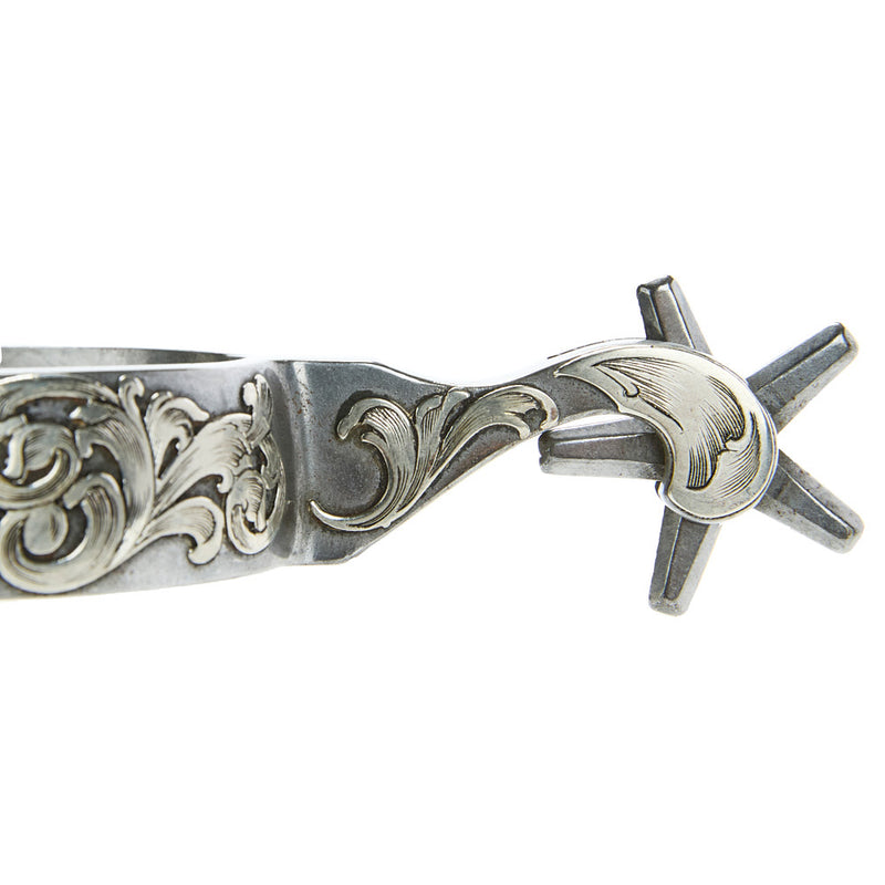 Brandon Anthony 7/8in Silver Mounted with 5pt Rowel Spurs