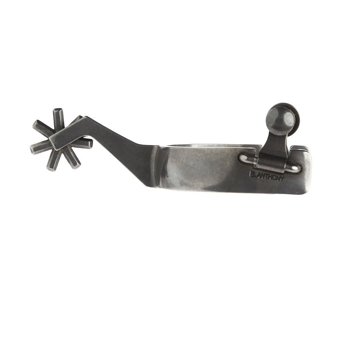 Brandon Anthony Bit & Spur Co. 1in Silver Floral Cutter Shank Spurs