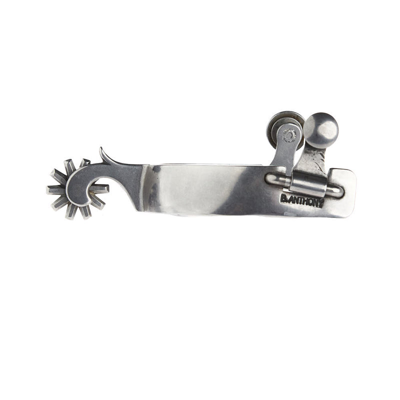 Brandon Anthony Bit & Spur Co. 3/4in Silver Floral Western Spur
