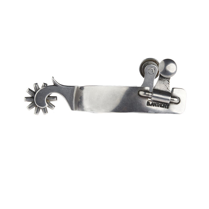 Brandon Anthony Bit & Spur Co. 3/4in Silver Floral Western Spur