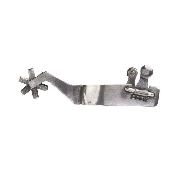 Brandon Anthony 1in Mounted Floral 6pt Rowel Spurs