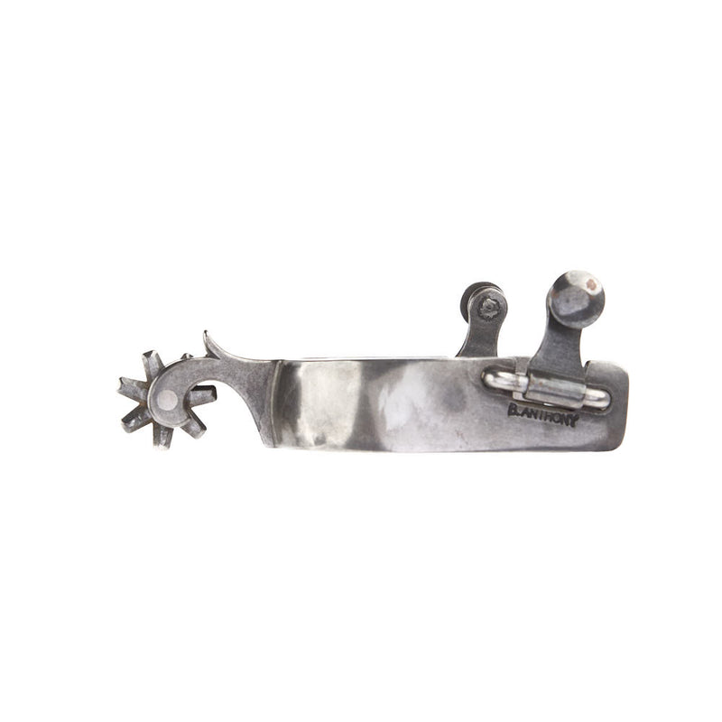 Brandon Anthony 1in Mounted Floral 7pt Rowel Roping Spurs