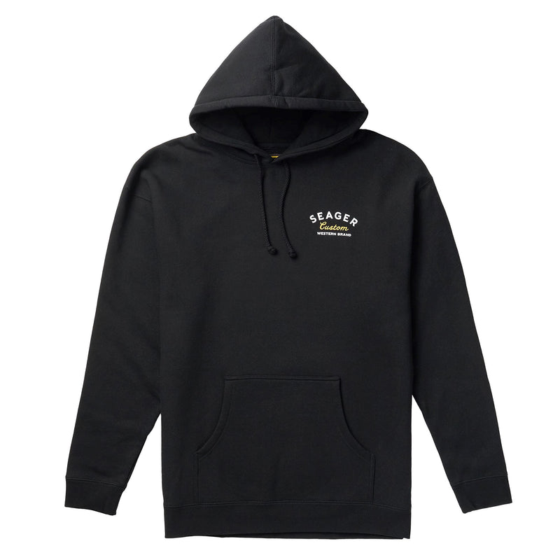 Seager Inc Mens Los Rios Black Hoodie