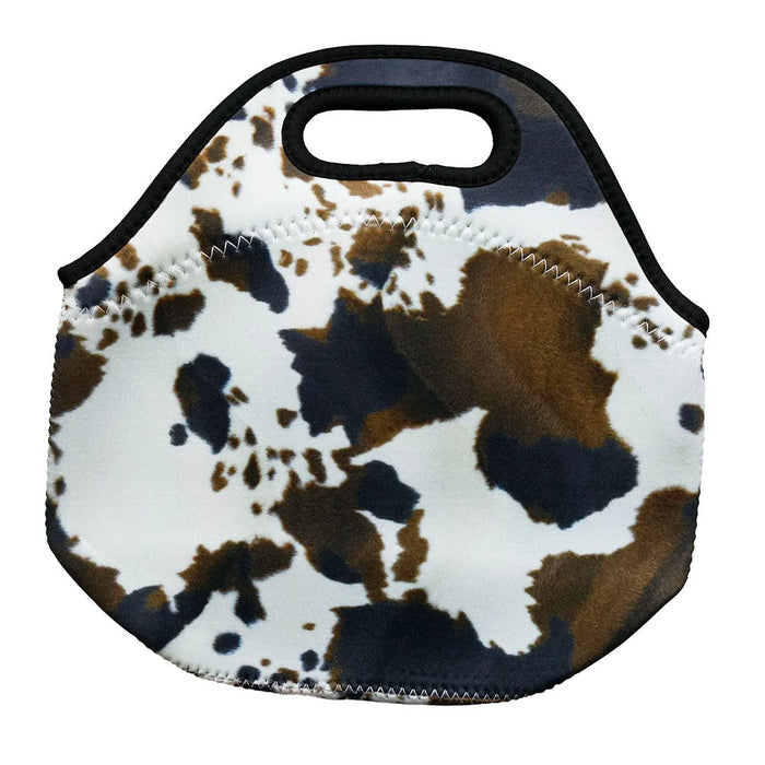 The Front Porch Label Brown Cowhide Lunch Tote