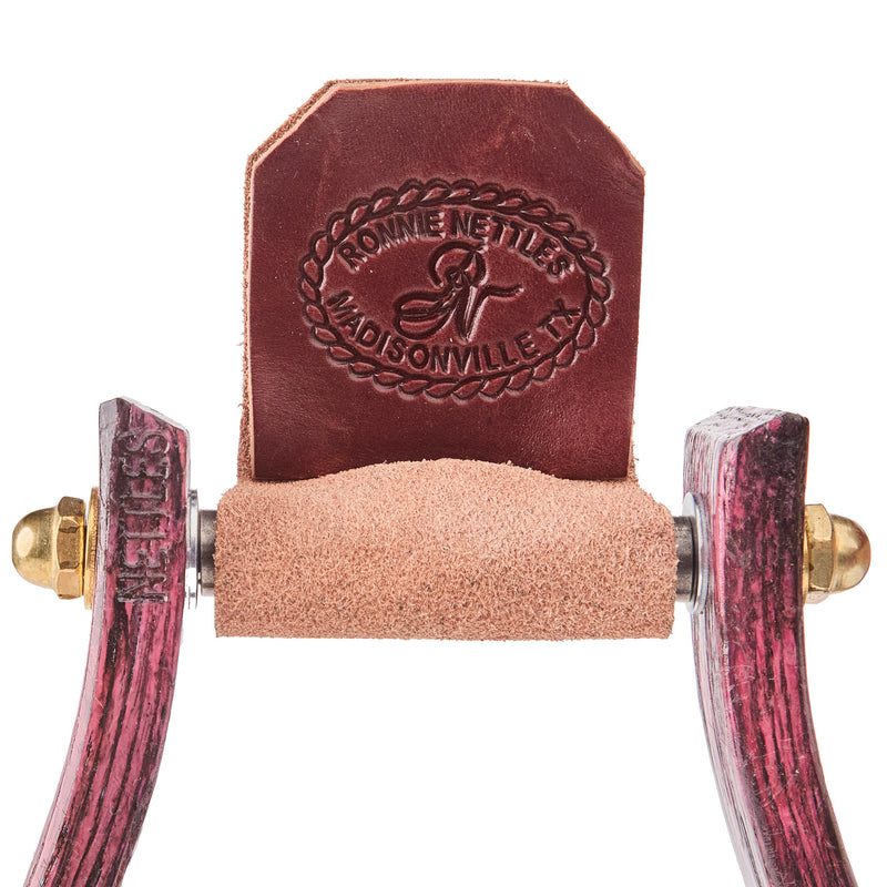 Nettles Country 2in. Pink Over Black Barrel Racing Stirrup