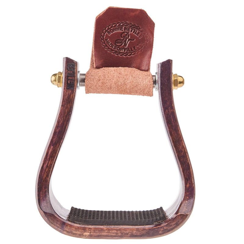 Nettles Country 2in. Distressed Purple Barrel Racing Stirrup